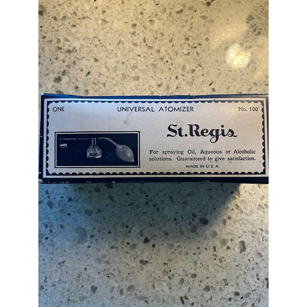 St Regis No 100 Universal Atomizer Glass‎ Bottle with Box Made in USA